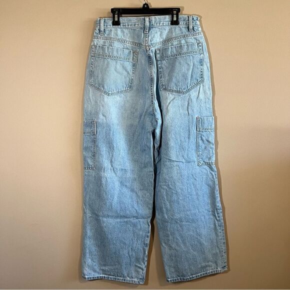 NWOT Frame High Rise Baggy Pocket Jeans Revolve Light Wash 31 - Picture 8 of 13